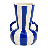Blue Striped Ceramic Βάζο