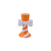 Κηροπήγιο με φιόγκο– Orange & White