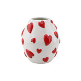 Βάζο – Hearts – White/Red
