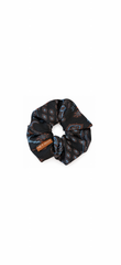Μαύρο Εμπριμέ Scrunchie