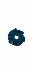 Βελούδινο Scrunchie Πετρόλ – Oversized