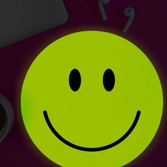 MUSTARD MOUSE PAD HAPPY FACE GLOW MAT