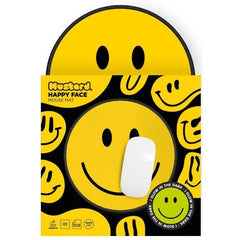 MUSTARD MOUSE PAD HAPPY FACE GLOW MAT
