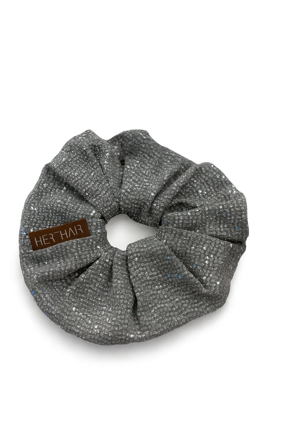 Silver Sparkle Scrunchie
