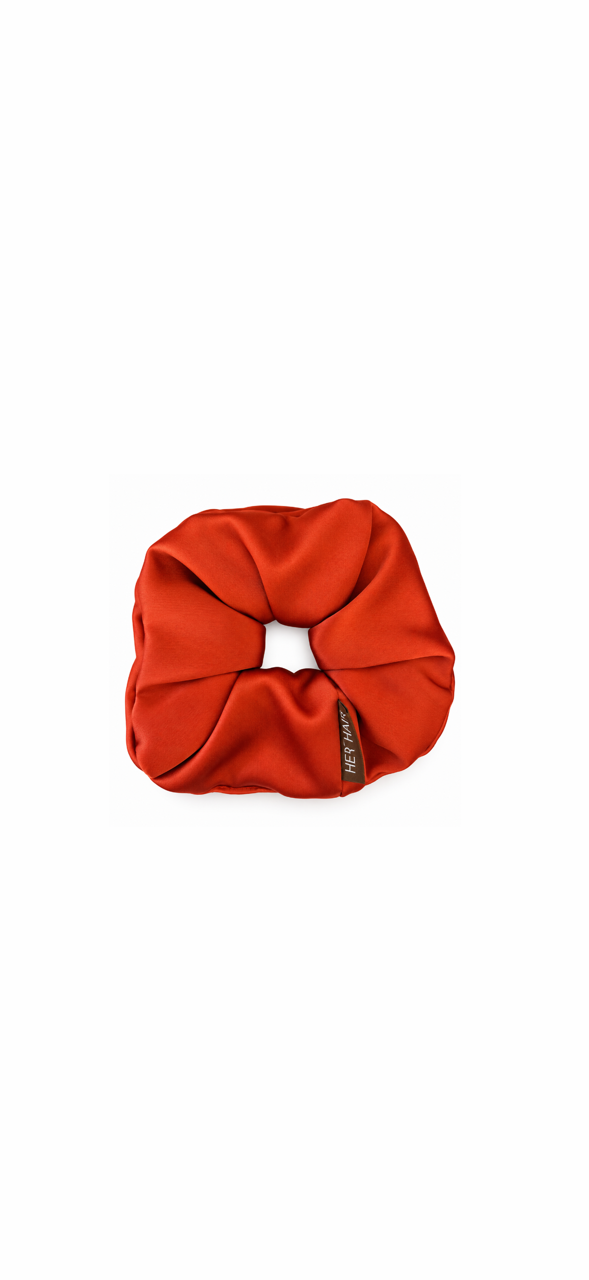 Satin Scrunchie Terracotta – Σατέν Oversized Scrunchie