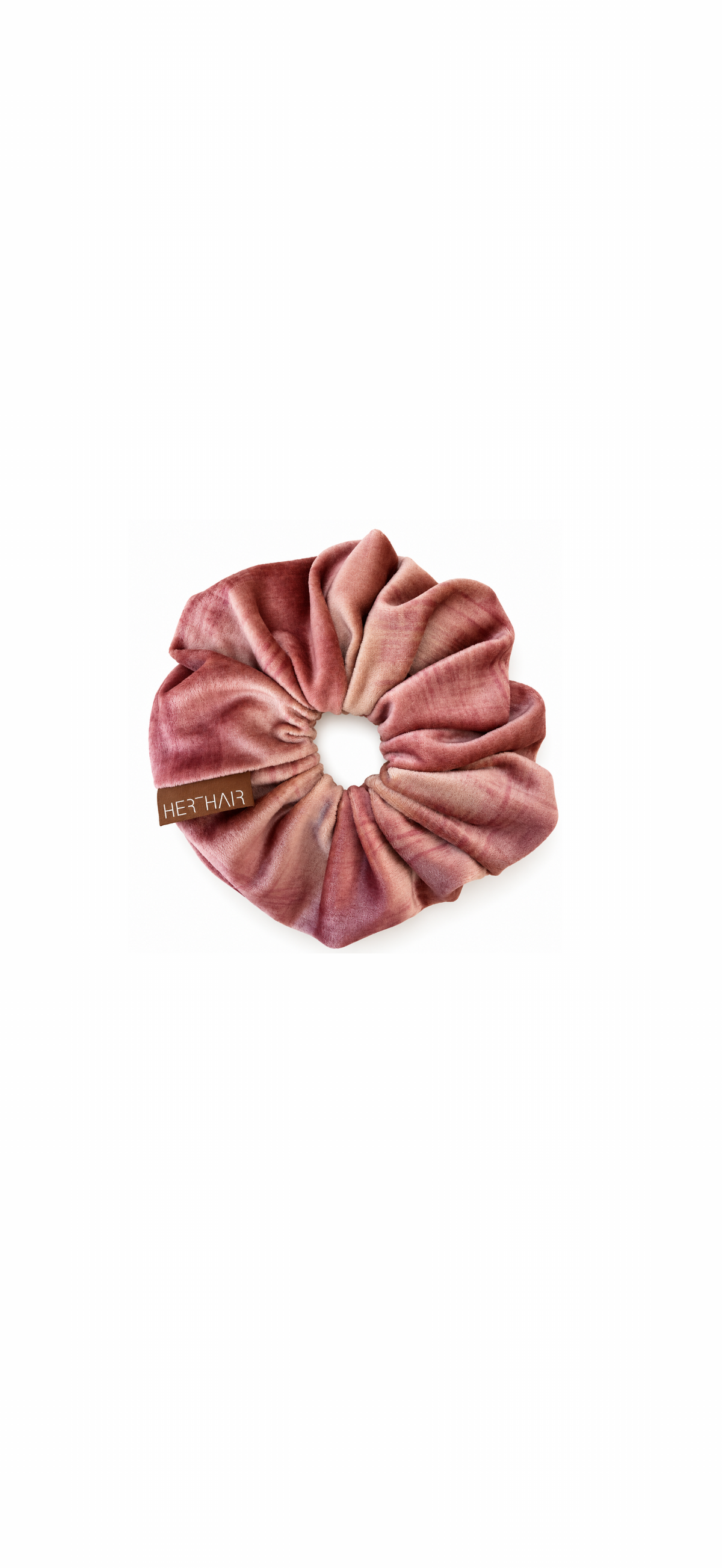 Oversized Velvet Scrunchie Dusty Rose